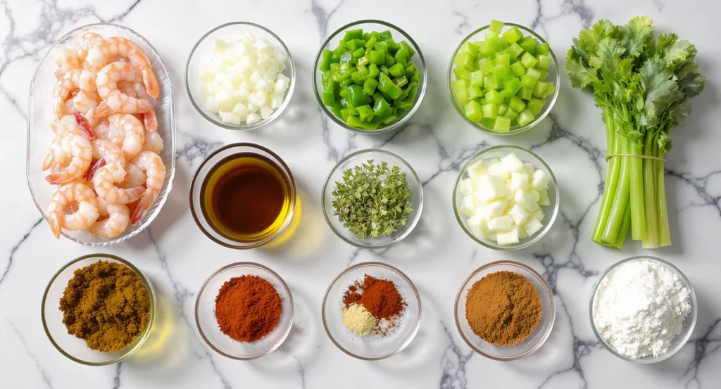 Essential ingredients for Easy Seafood Gumbo Recipe