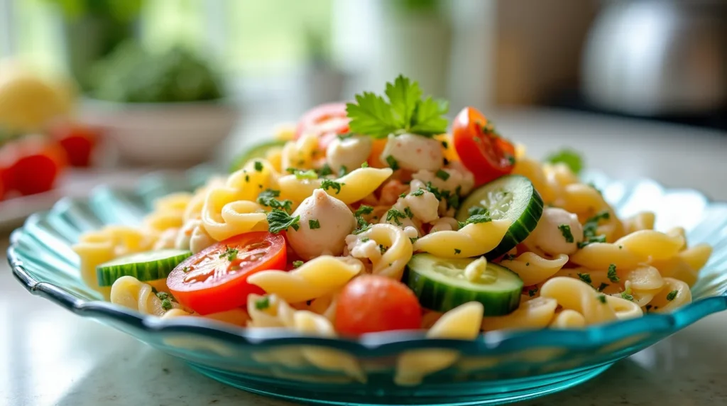 Delicious Crab Pasta Salad