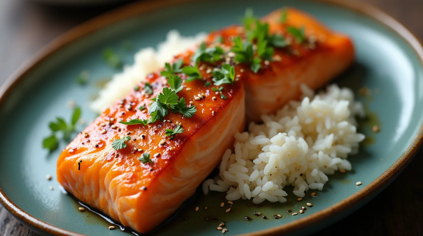 salmon and rice recipe dish of salmon and rice recipe