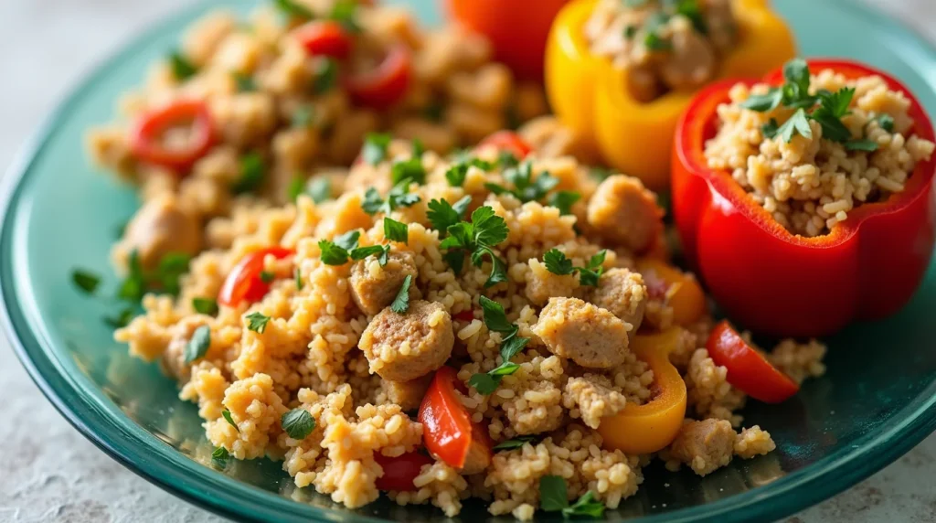 Appetizing spread of budget-friendly turkey meals of Ground Turkey and Rice Recipes