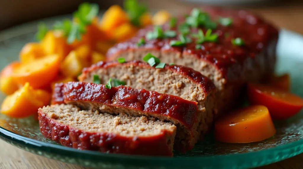 Smoked Meatloaf Recipe with roasted vegetables