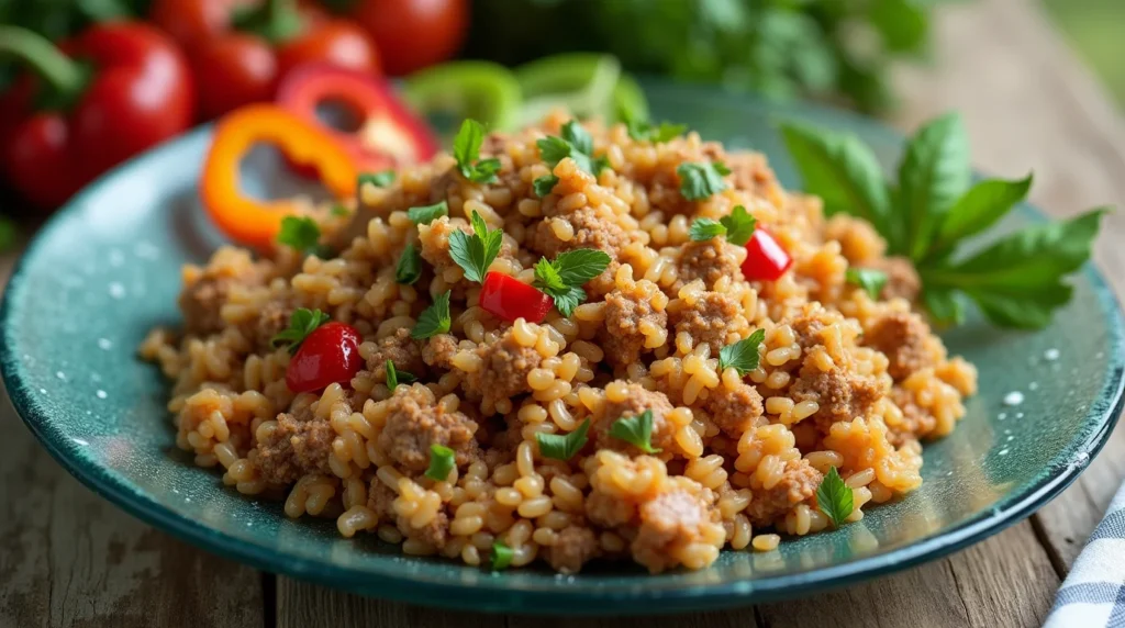 well garnished Ground Turkey and Rice Recipes