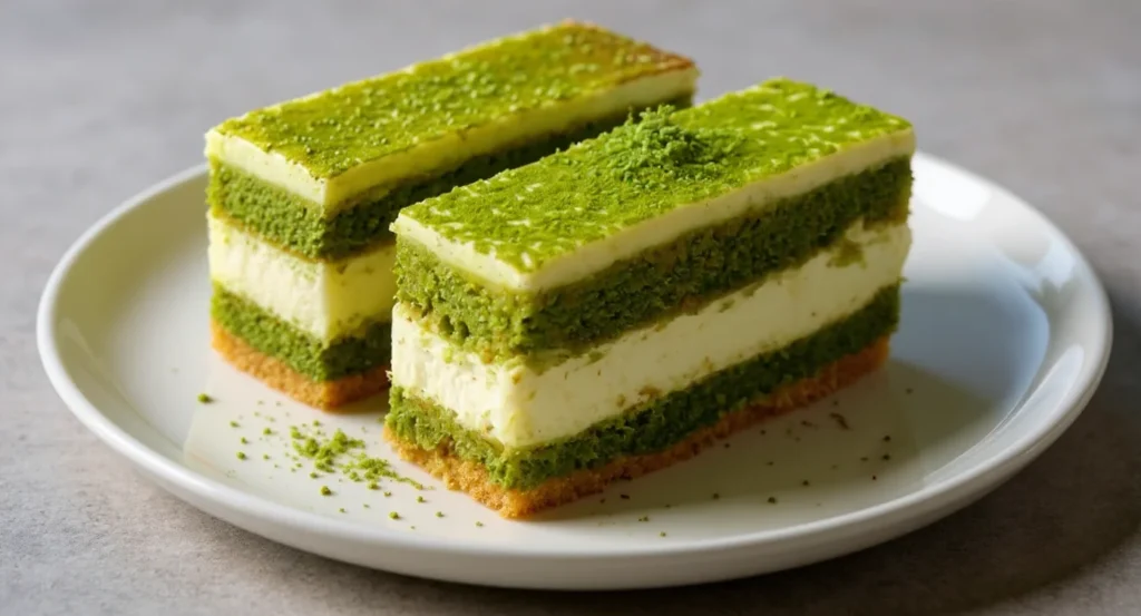 matcha tiramisu dessert