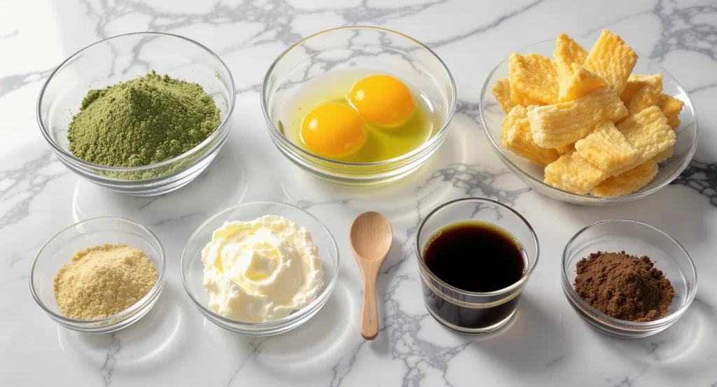 Essential ingredient of matcha tiramisu