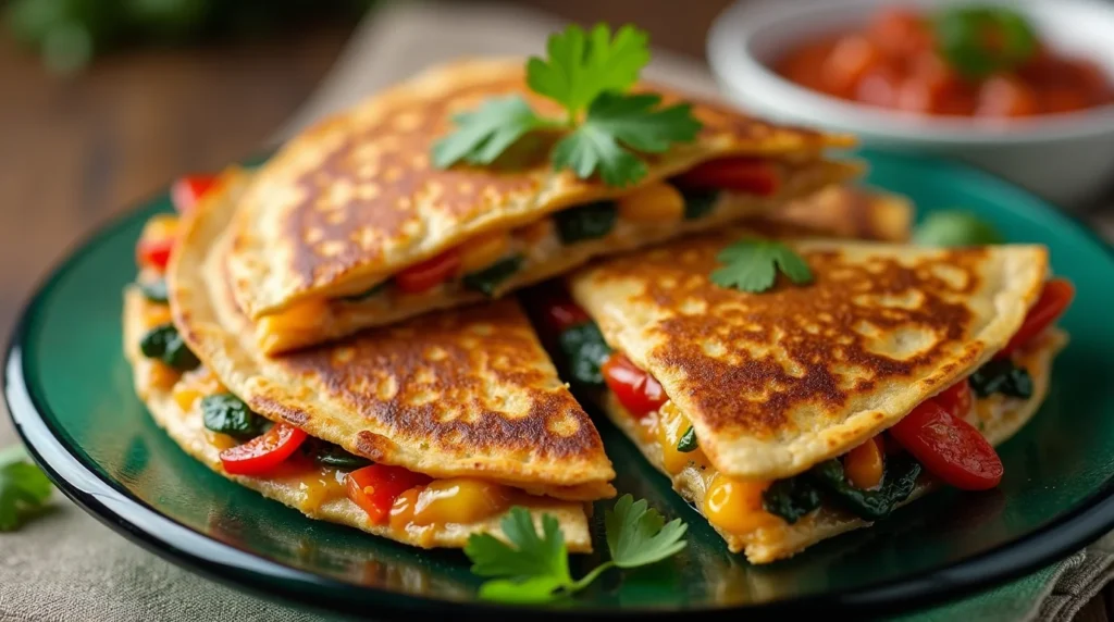 crispy air fryer quesadilla