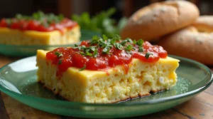 Cottage Cheese Egg Bake with Spiced Tomato Sauce Recipe