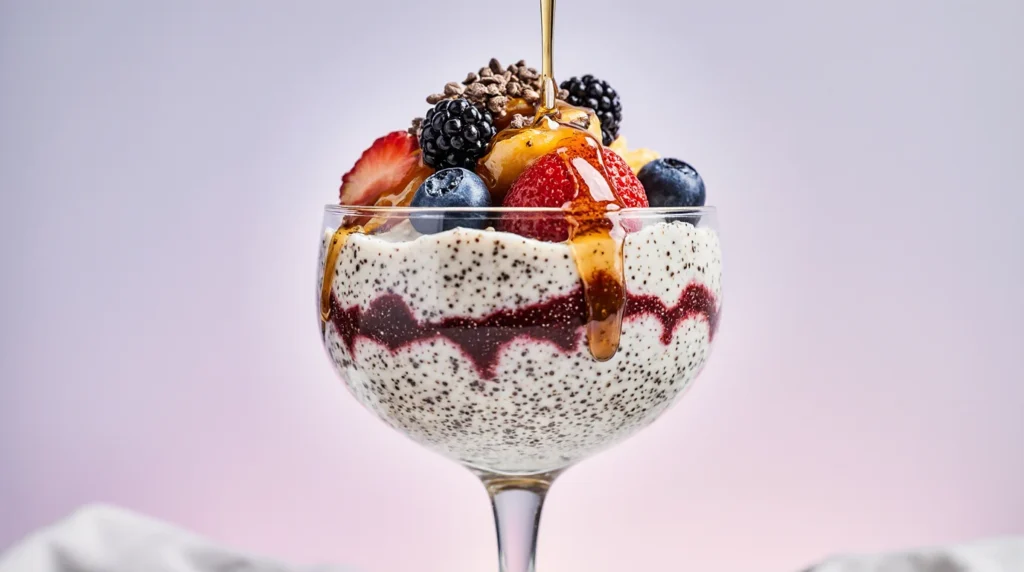 Delicious Greek Yogurt Chia Protein Pudding