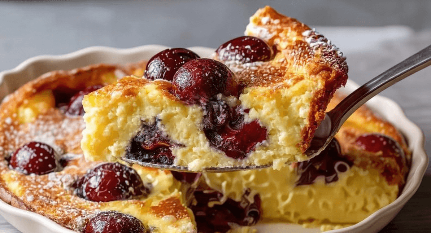 Cherry Clafoutis French Custard Dessert