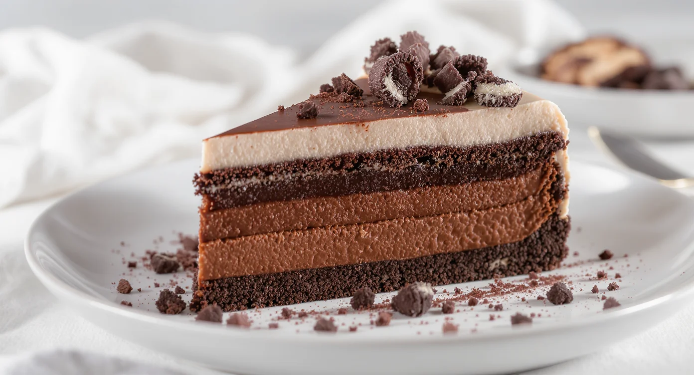 Layered Chocolate Lasagna Recipe with creamy chocolate and cookie layers