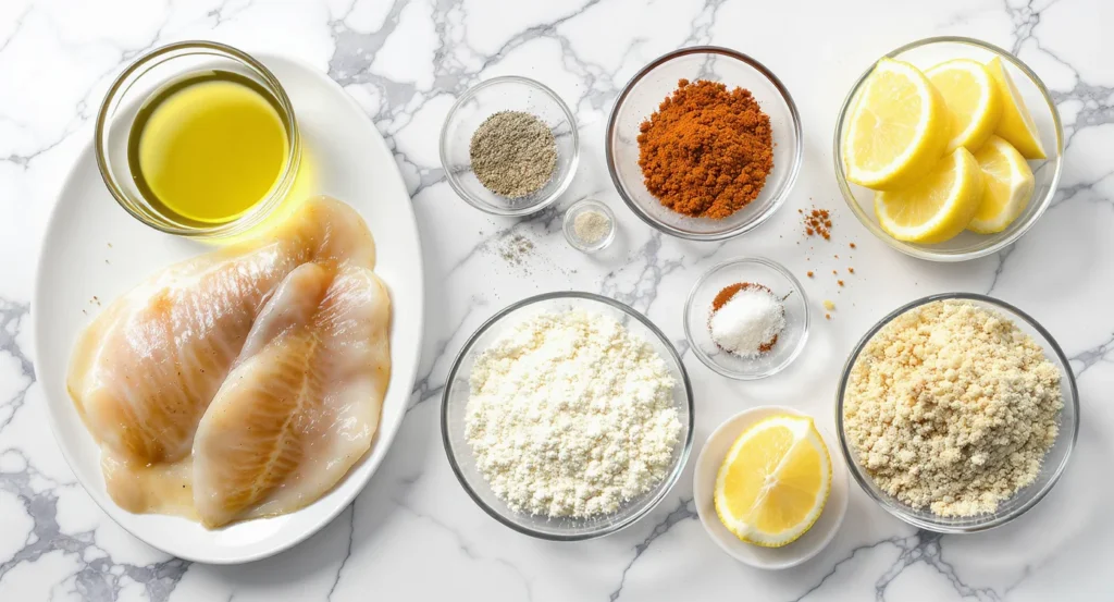 Essential Ingredients for Air Fryer Tilapia Fillets Recipe