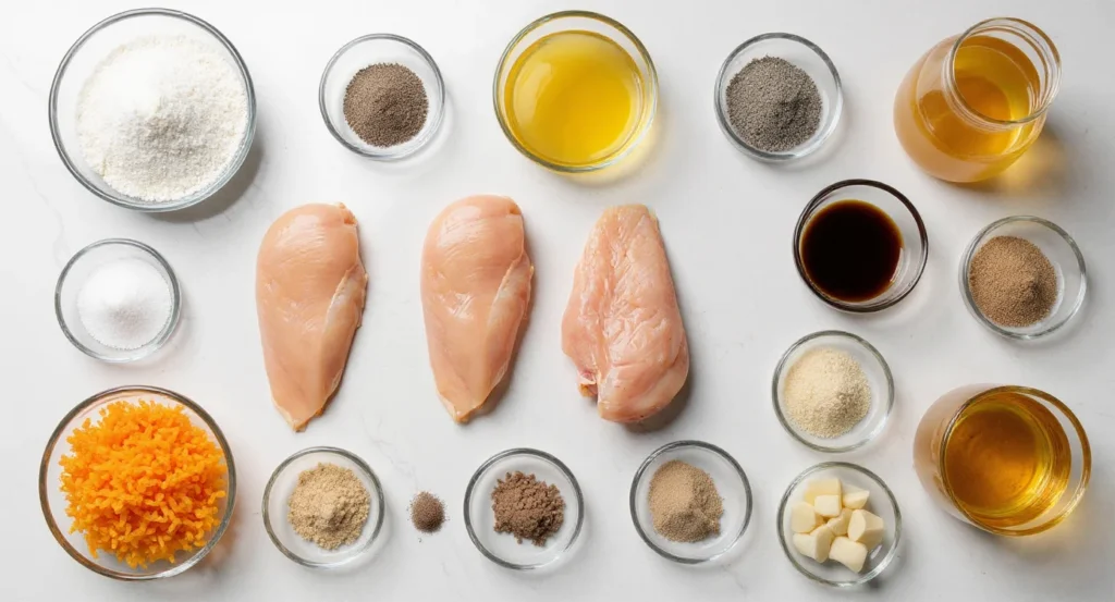 Essential Ingredients for Homemade Orange Chicken Recipe