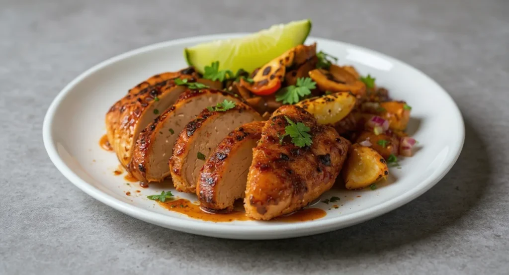 Easy Chipotle Chicken Recipe with juicy grilled chicken breast and smoky chipotle sauce.