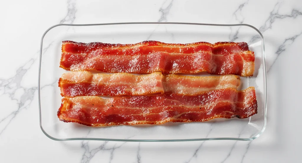 Homemade crispy beef bacon strips ready to serve – Easy Beef Bacon Recipe.