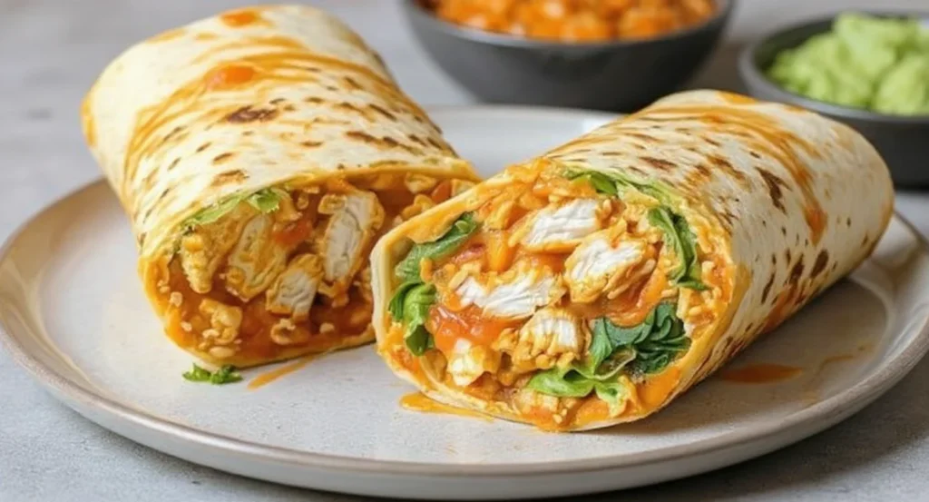 Quick and Easy Buffalo Chicken Wrap Recipe perfect for lunch or dinner
