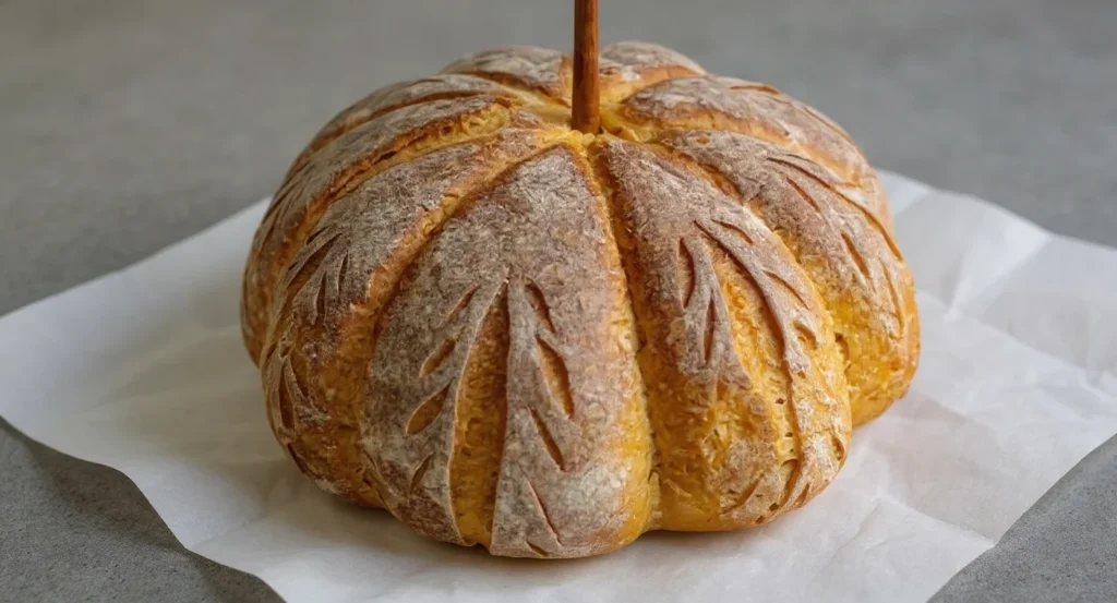 pumpkin sourdough hydration Pumpkin-shaped artisan loaf with golden crust – Pumpkin Sourdough Bread Recipe.