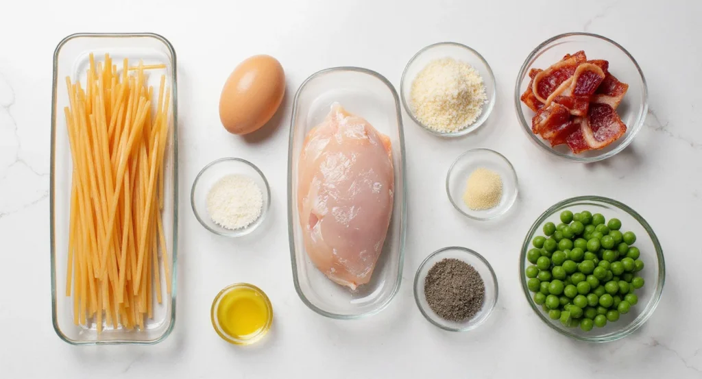 Essential Ingredients for An Easy Chicken Carbonara Recipe