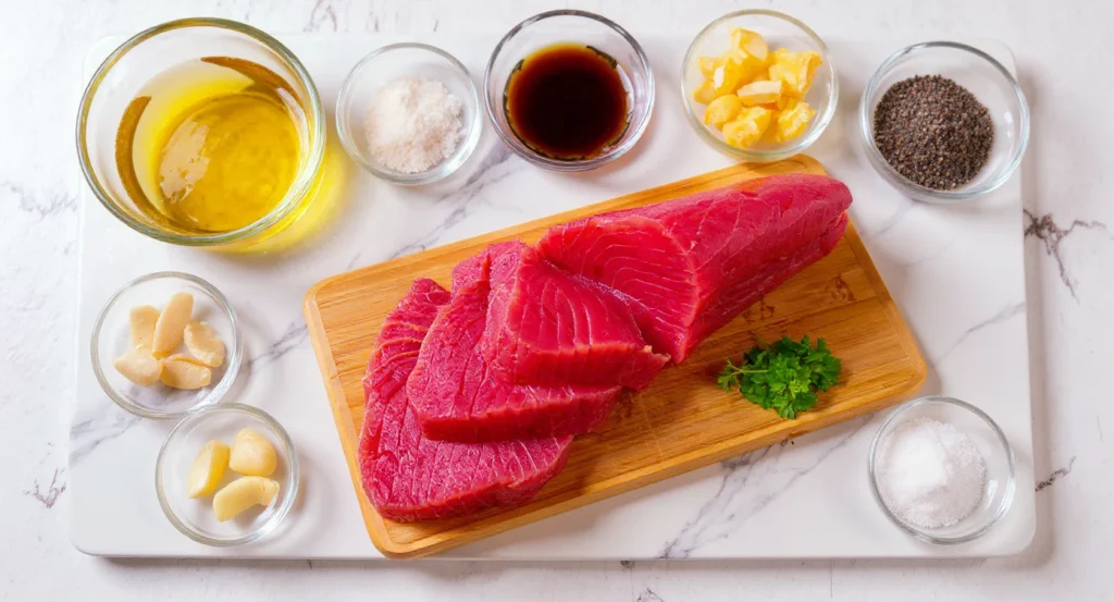 Essential Ingredients for Easy Air Fryer Tuna Steak Recipe