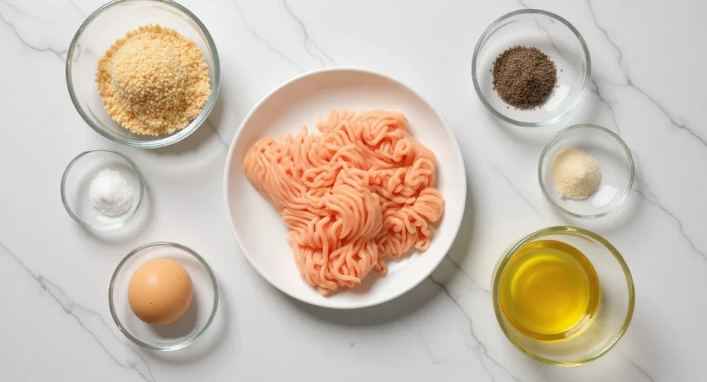 Essential Ingredients for Easy Ground Chicken Bites recipe