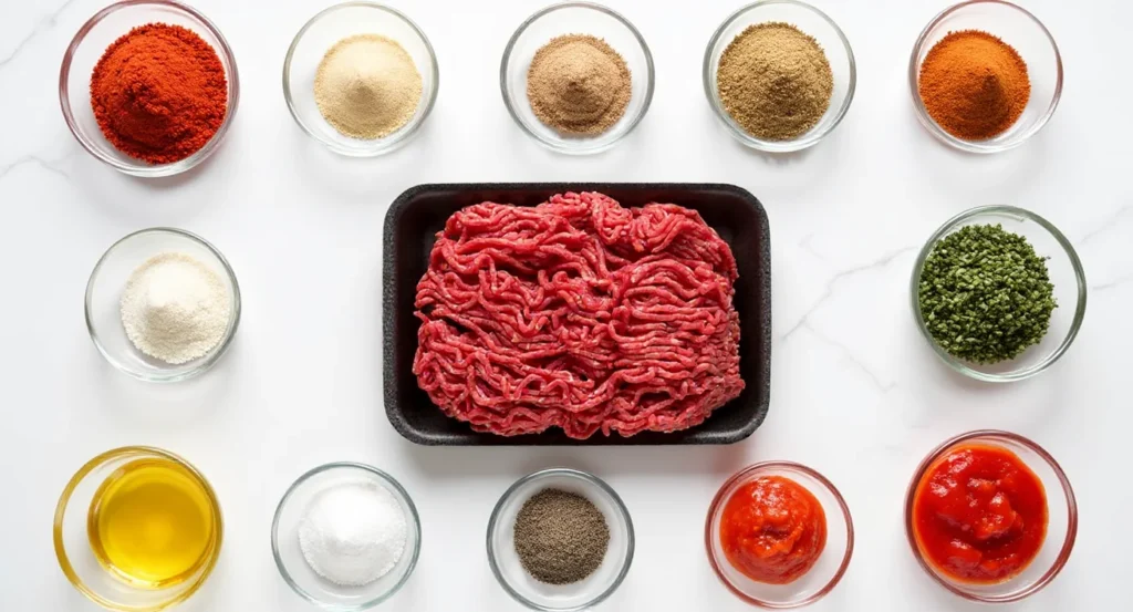 Essential Ingredients for Ground Beef Taco Meat Recipe