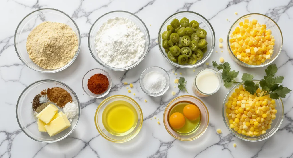 Essential Ingredients for mexican cornbread recipe