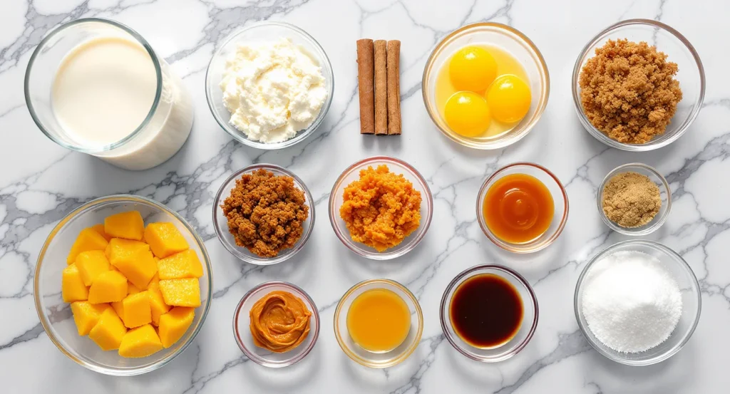 Essential ingredienst for Homemade Mexican Ice Cream Recipe