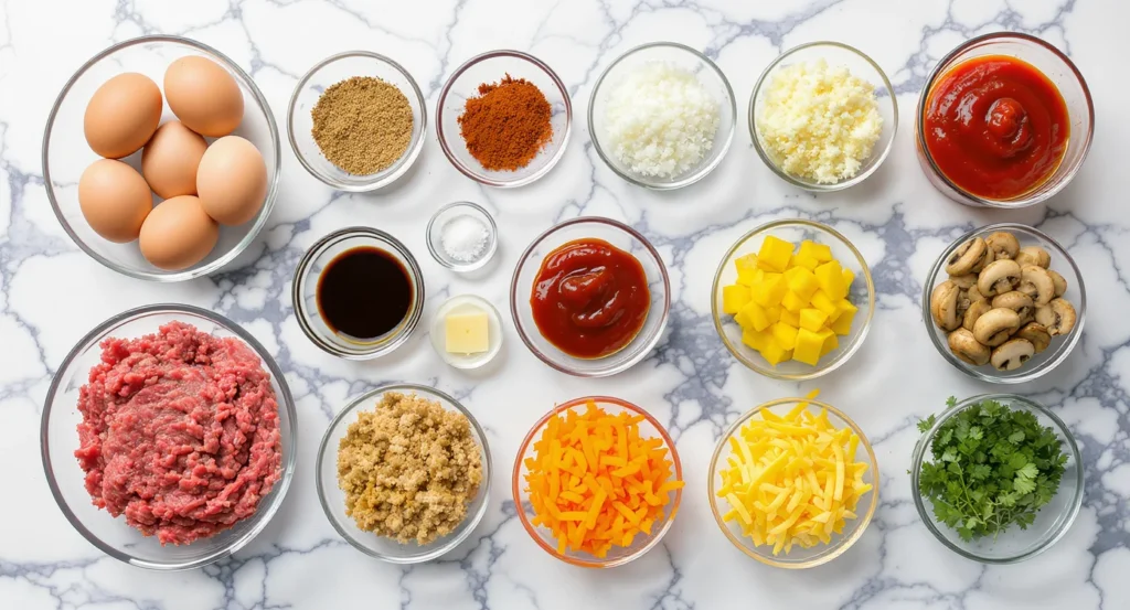 homemade meatloaf Recipe with Ground Beef ingredients