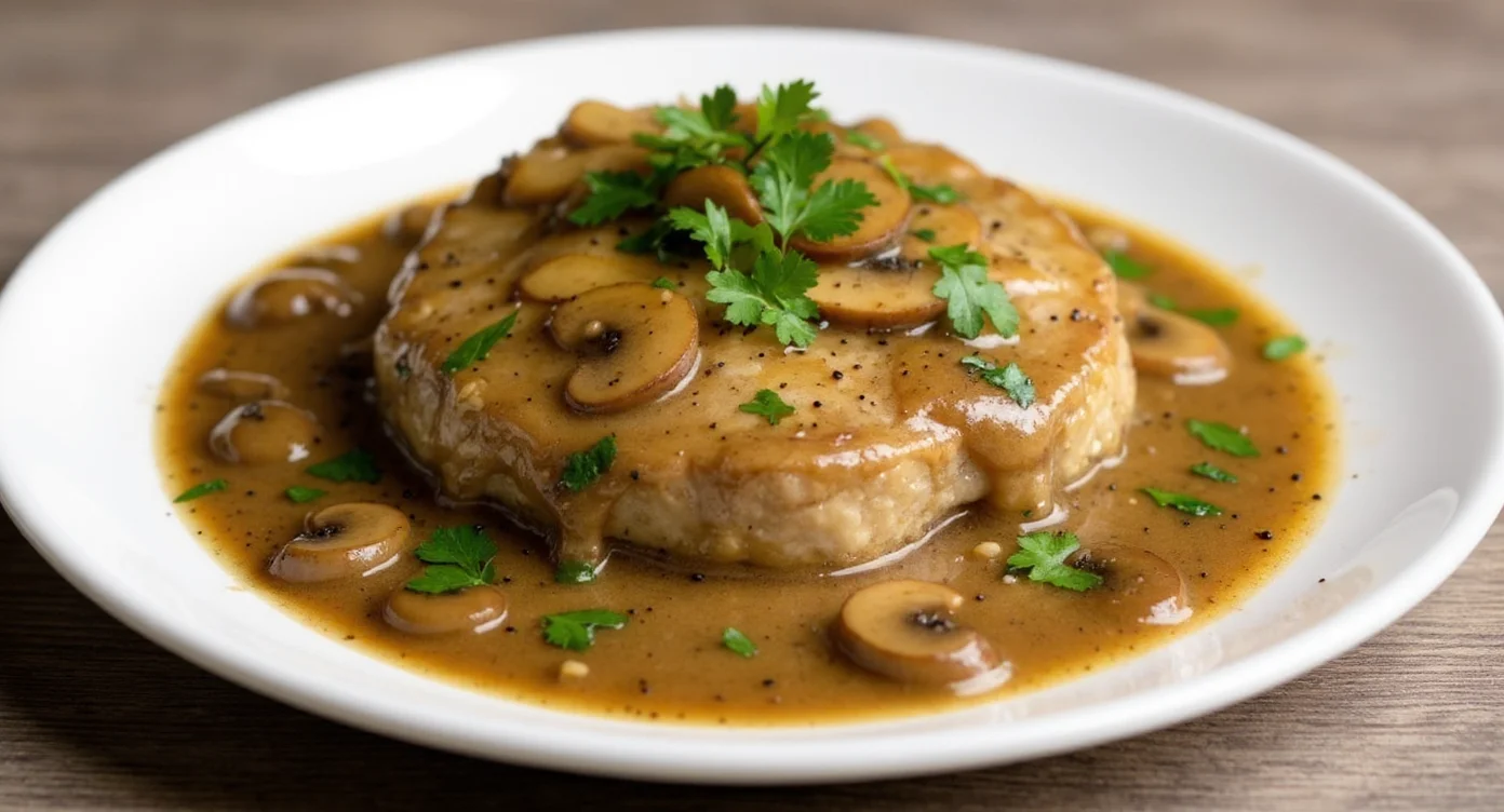 Easy Veal Marsala recipe with tender veal cutlet in mushroom and Marsala wine sauce