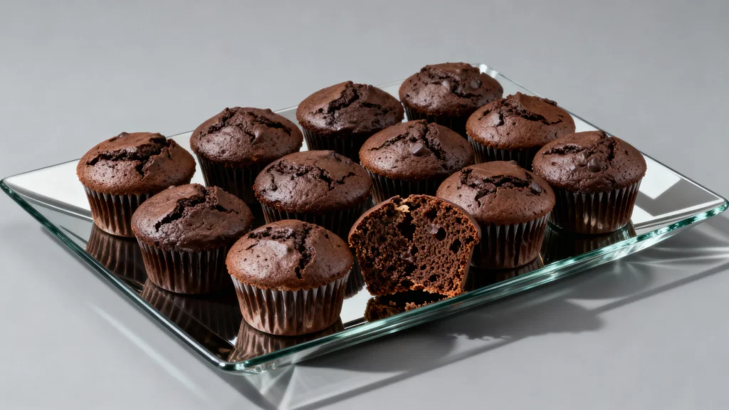 Moist and rich treats prepared using the Olympics Chocolate Muffins Recipe.