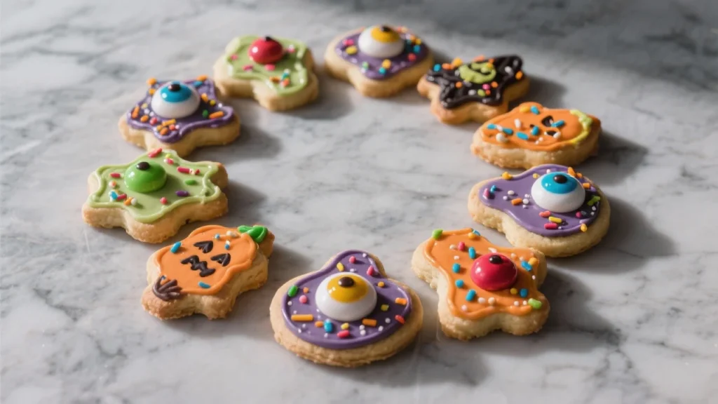 Pillsbury Halloween Cookies Recipe ghost, pumpkin, and bat shapes