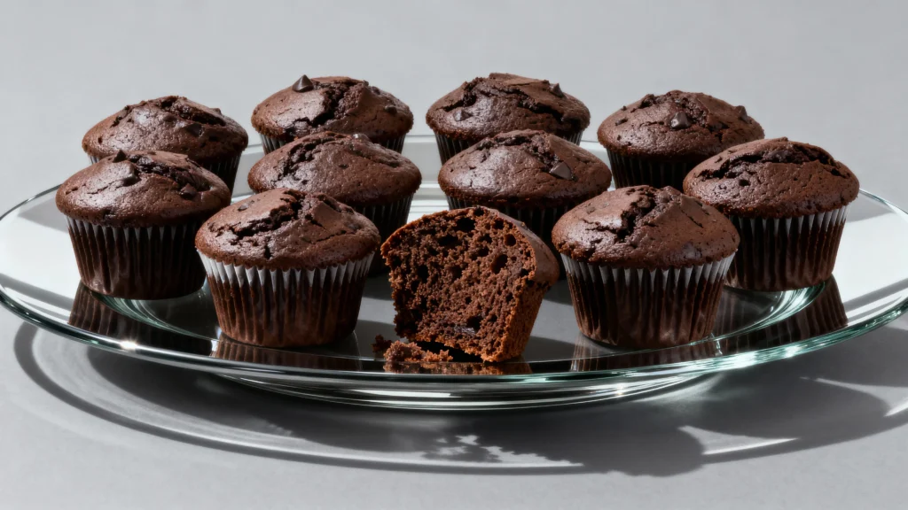 Delicious homemade results of the Olympics Chocolate Muffins Recipe, perfectly baked and ready to enjoy.
