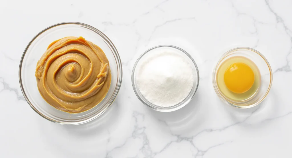 3 ingredient peanut butter cookies