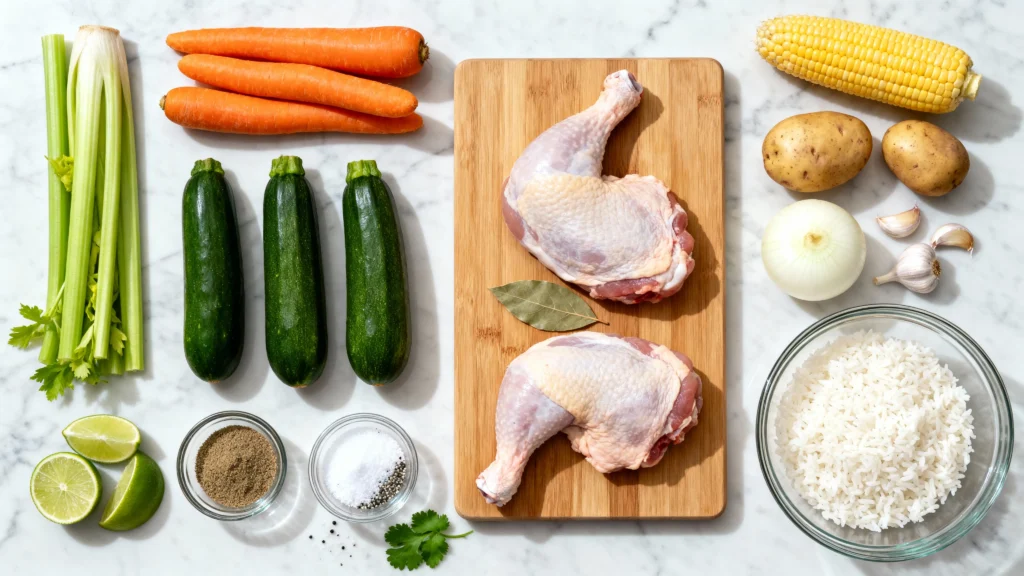 Essential Ingredients for Mexican Caldo de Pollo Recipe