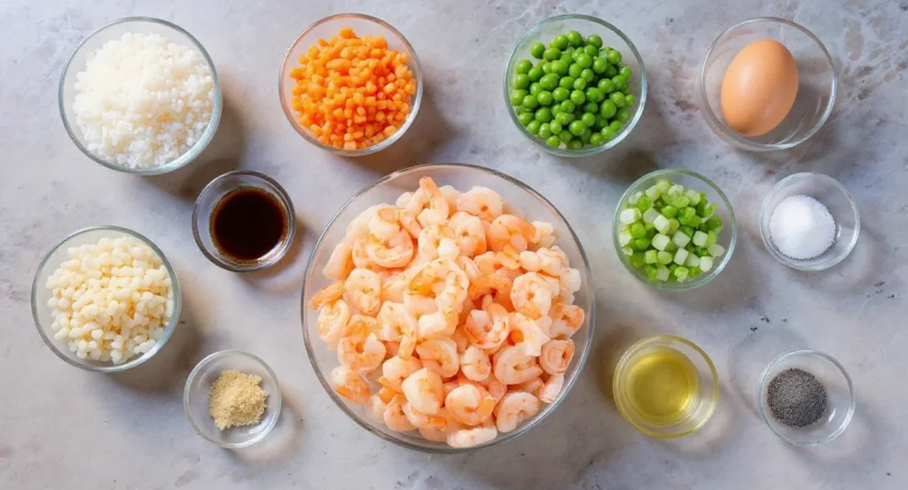 Essential Ingredients for Shrimp Fried Rice Recipe